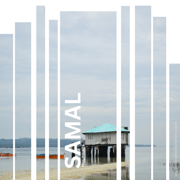 An island with a stilt house