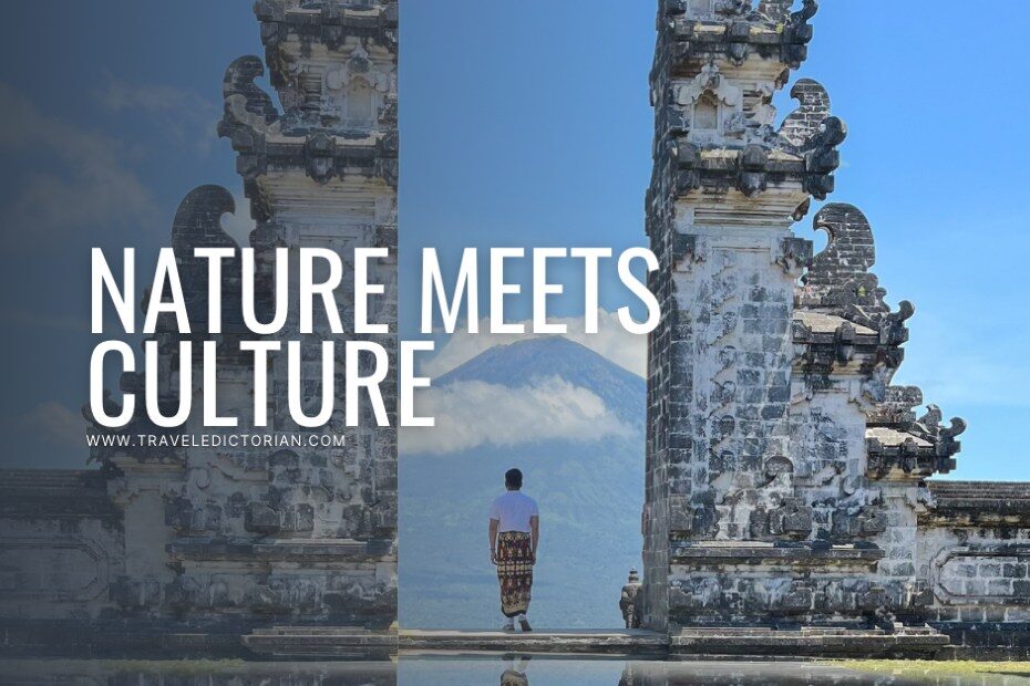 A traditional Balinese gate