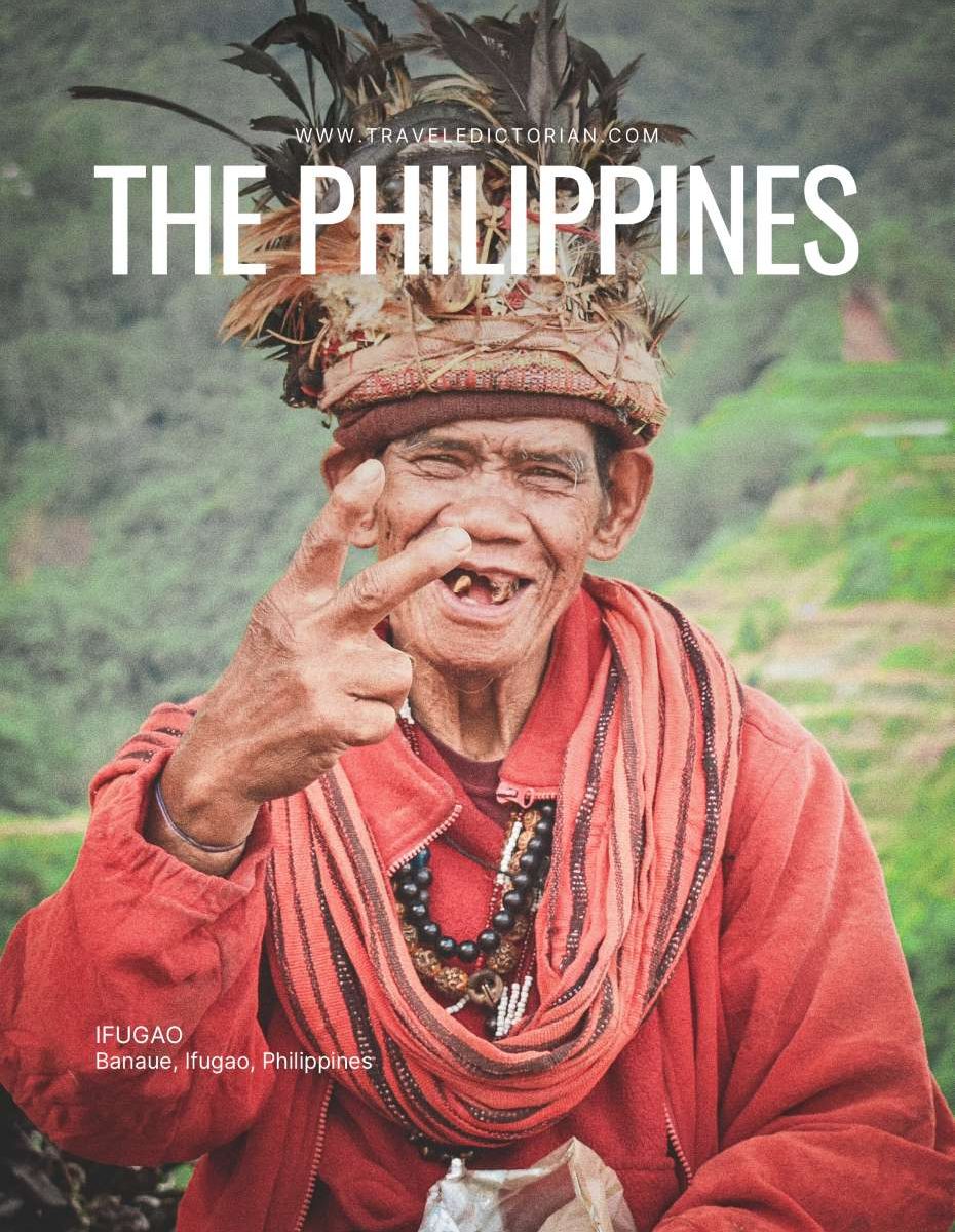 tourist-destinations-the-philippines A portrait of native Ifugao wearing traditional red dress